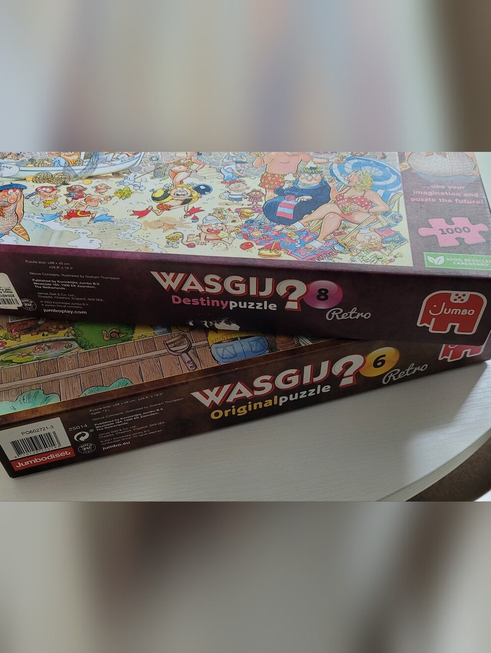 Two (2) Wasgij Puzzles